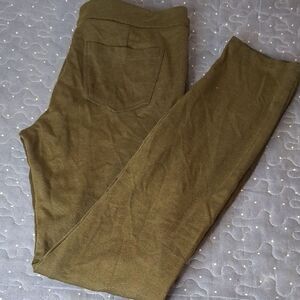 Theme Green Leggings pants size large